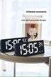 Часы Deepfox DS-6631 LED цифровые электронные настольные Будильник Дата Температура (17.3 х 6.7см) белый - изображение 3