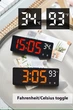 Часы Deepfox DS-6631 LED цифровые электронные настольные Будильник Дата Температура (17.3 х 6.7см) фиолетовый - изображение 15