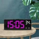 Часы Deepfox DS-6631 LED цифровые электронные настольные Будильник Дата Температура (17.3 х 6.7см) фиолетовый - изображение 1