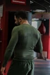 Рашгард (лонгслив) Basic Olive компрессионный мужской для занятий спортом (MMA, кикбоксинг, спорзал, бег) - S - изображение 8