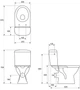 Унитаз-компакт Cersanit-Mito 918 Merida M010 с бачком 3/6 л и сиденьем Soft Close полипропилен K03-076 - изображение 4