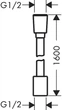 Душевой шланг hansgrohe Designflex 160 см, хром 28260000 - изображение 2