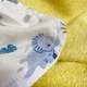 Дитячий банний рушник 0-3 роки 70х70 см Oh My Kids "Dino" жовтий - зображення 4