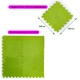 Пол-пазл плюшевый Sticker Wall Салатовый 30х30х1 см (SW-00002094) - изображение 2