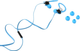 Навушники Platinet Sport Earphones + Armband Blue (PM1070BL) - зображення 1