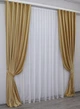 Комплект готовых штор VR-Textil Бархат № 1038ш Золотистый 150х295 см 2 шт (30-851) - изображение 3