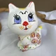 Кошка копилка ручной работы Львовская керамика 04-23 - изображение 3
