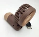 Вентилятор аккумуляторный ручной и настольный мини со складной ручкой от USB диаметр 6см высота 13см 1 скорость Handy Mini Fan CF 2438 коричневый - изображение 5
