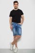 Мужские Джинсовые Шорты Синие Летние С Карманами И Потёртостями Casual 31 (349615) - изображение 2