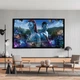 Проекційний екран ELITE SCREENS ER150WH1 настінний натяжний 150" 332x187см 16:9 - зображення 4