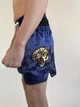 Тренувальні MMA шорти для тайського боксу, єдиноборств Sanda, UFC для спорту another boxer синій/золотий, р. S (8-12 років)) - изображение 2
