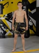 Тренувальні MMA шорти для тайського боксу, єдиноборств Sanda, UFC для спорту another boxer чорний/золотий, р. XS (5-7 років)) - изображение 2
