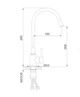Смеситель для кухни Frap F40994-6 с гибким изливом, черный - зображення 5