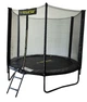 Батут з сіткою та драбинкою 252 см Atleto Black (42400582) - изображение 4