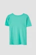 Футболка Pull & Bear м'ятний з принтом EVHUV565 S - изображение 4