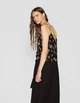 Топ Stradivarius чорний в квіти ELVMI379 M - изображение 4