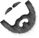 Накладна борода та брови на клейкій основі Costume Beard Kit Grey - изображение 2