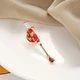 Значок медику BROCHE брошь бижутерия Шприц красный BRGV111518 - изображение 4
