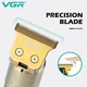 Акумуляторний тример VGR V-073 Gold з LED-дисплеєм, титановими лезами та 4 насадками (0.5–4 мм), 1500 мАг, 5W - зображення 7