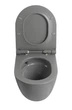 Унітаз підвісний Mixxus Premium ELLIPSE-0308-T3 GRAY система змиву TORNADO (MP6654) графітовий - зображення 6
