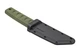 Нескладний ніж Cold Steel Kyoto I 1 Mini Japanese, олива рукоять, клинок танто Stonewash, для прихованого носіння, шийник з піхвами - зображення 7