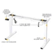 Каркас столу Mealux Powerframe Duo White з двома електродвигунами (арт. BS-20 White) - изображение 5