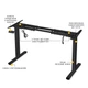 Каркас столу Mealux Powerframe Duo Black з двома електродвигунами (арт. BS-20 Black) - зображення 6