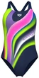 Купальник закрытый для женщин Arena Water Fluids Swimsuit Swim Pro (UPF 50+) 40 Темно-синий, мультиколор (008837-570-40) - изображение 1