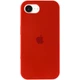 Чохол Silicone Premium case з захистом камери для iPhone 16e та iPhone 17e Full Camera Protective red 6300 - изображение 1