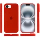 Чохол Silicone Premium case з захистом камери для iPhone 16e та iPhone 17e Full Camera Protective red 6300 - изображение 3