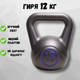 Гиря 12 кг гири для спорта кроссфита пластиковая Crossfit - изображение 1