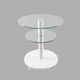 Стеклянный стол круглый Commus Bravo Light425 K clear-white-alm60 - изображение 7