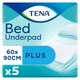 Одноразовые пеленки впитывающие Tena Bed Plus 60x90 см 5 шт (7322540247879)(7322540801934) - изображение 1