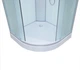 Гидромассажная кабина с низким поддоном KO&PO 126 RF 100х100х215 см душевой бокс с гидромассажем и электроникой матовое стекло (C14910) - изображение 6