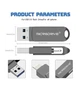 Флешка металлическая Microdrive 2в1 USB-Lightning для Apple iPhone, iPad, iPod, компьютера 128 GB Black - изображение 4
