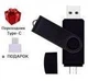 Флешка Jaster Plain 4Gb OTG Micro USB Flash Drive (перехідник Type-C USB в подарунок) Black - изображение 3