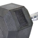 Гантель цельная шестигранная для фитнеса Zelart 8013-22,5 1шт вес 22,5кг - изображение 4