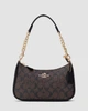 Сумочка Жіноча з принтом Coach Teri Shoulder Bag Brown - изображение 1