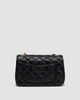 Cумка жіноча з фурнітерою в стилі Chanel Classic 1.55 Small Single Flap in Black - изображение 3