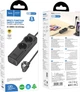 Мережевий подовжувач Hoco NS10 Wisdom 2-position (PD67W/3C1A) desktop socket (EU/GER) Black (6942007638500) - зображення 7
