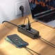 Мережевий подовжувач Hoco NS10 Wisdom 2-position (PD67W/3C1A) desktop socket (EU/GER) Black (6942007638500) - зображення 8