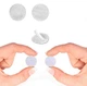 Самоклеюча застібка липучка 25 мм 80 штук (40 пар) Magic Sticker White - зображення 4