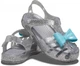 Сандалі на дівчинку Crocs Isabella Charm Sandal С8 25 Срібло - изображение 2