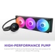 Система рідинного охолодження NZXT Kraken Plus RGB V2 360 мм AIO Liquid Cooler Black (RL-KR360-B2) - зображення 2