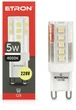 Светодиодная лампа ETRON 5 Вт G9 220V 4000K (3-ELP-880) 3 шт - изображение 3