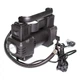 Автомобільний насос компресор від прикурювача 12V 120W Air pump 1025 з манометром і LED-ліхтарем та набором насадок чорний - зображення 2