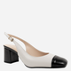 Sandały slingback damskie skórzane SERGIO MORETTI SM6020-8BLK 41 Beżowe - obraz 2