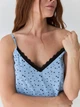 Пижама (майка + шорты) женская BARWA garments 0373/374 XL Голубая (2113733744030) - изображение 3