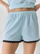 Пижама (майка + шорты) женская BARWA garments 0373/374 XL Бирюзовая (2113733744849) - изображение 6