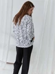 Пижама (накидка + штаны) женская из вискозы BARWA garments 0345/344 L Черная с белым (2113453443015) - изображение 2